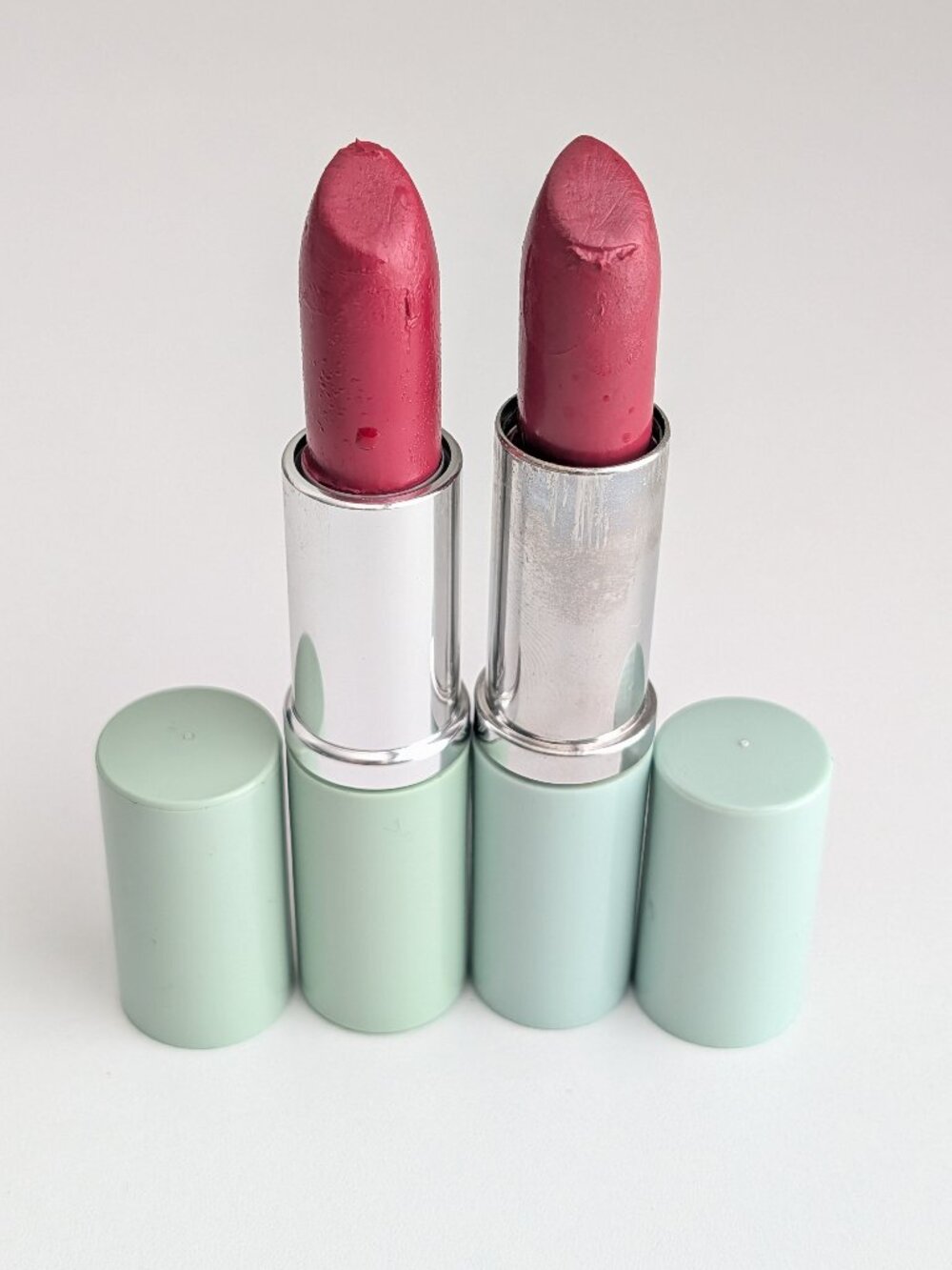 CLINIQUE LIPSTICK Semi Lipstick Rhubarb POPPY Discontinued Lot of 2 Preowned